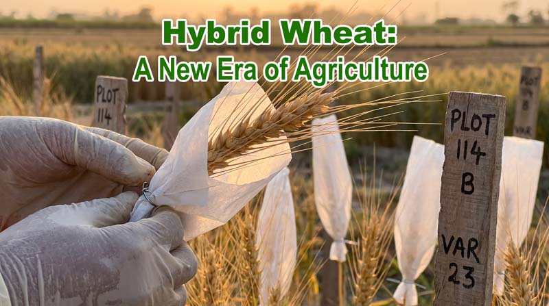 Golden wheat field representing hybrid wheat research and higher wheat yields in Pakistan