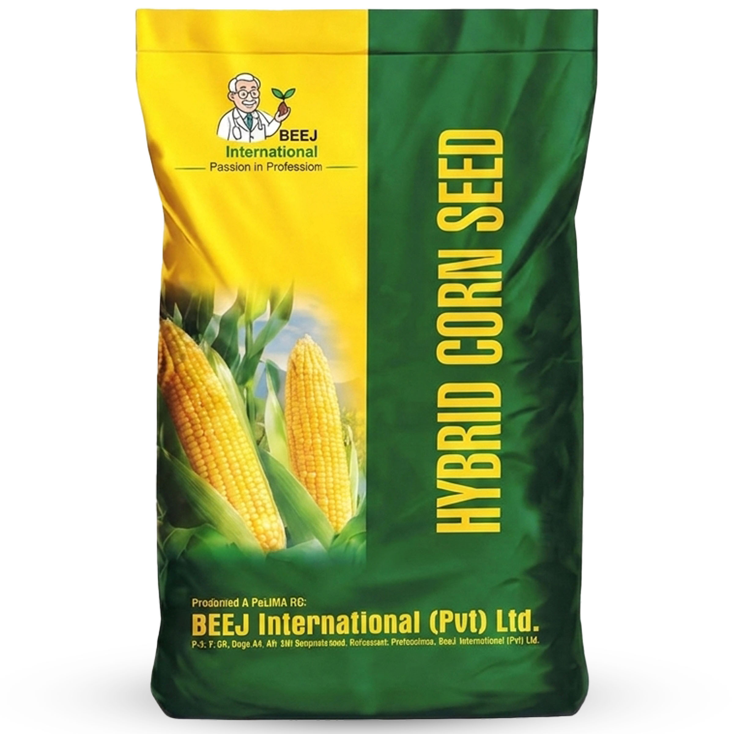 Hybrid Corn Seed BI-183 F1 10KG premium maize seed for high grain yield and uniform cobs marketed by KisanWorld Marketing Pakistan